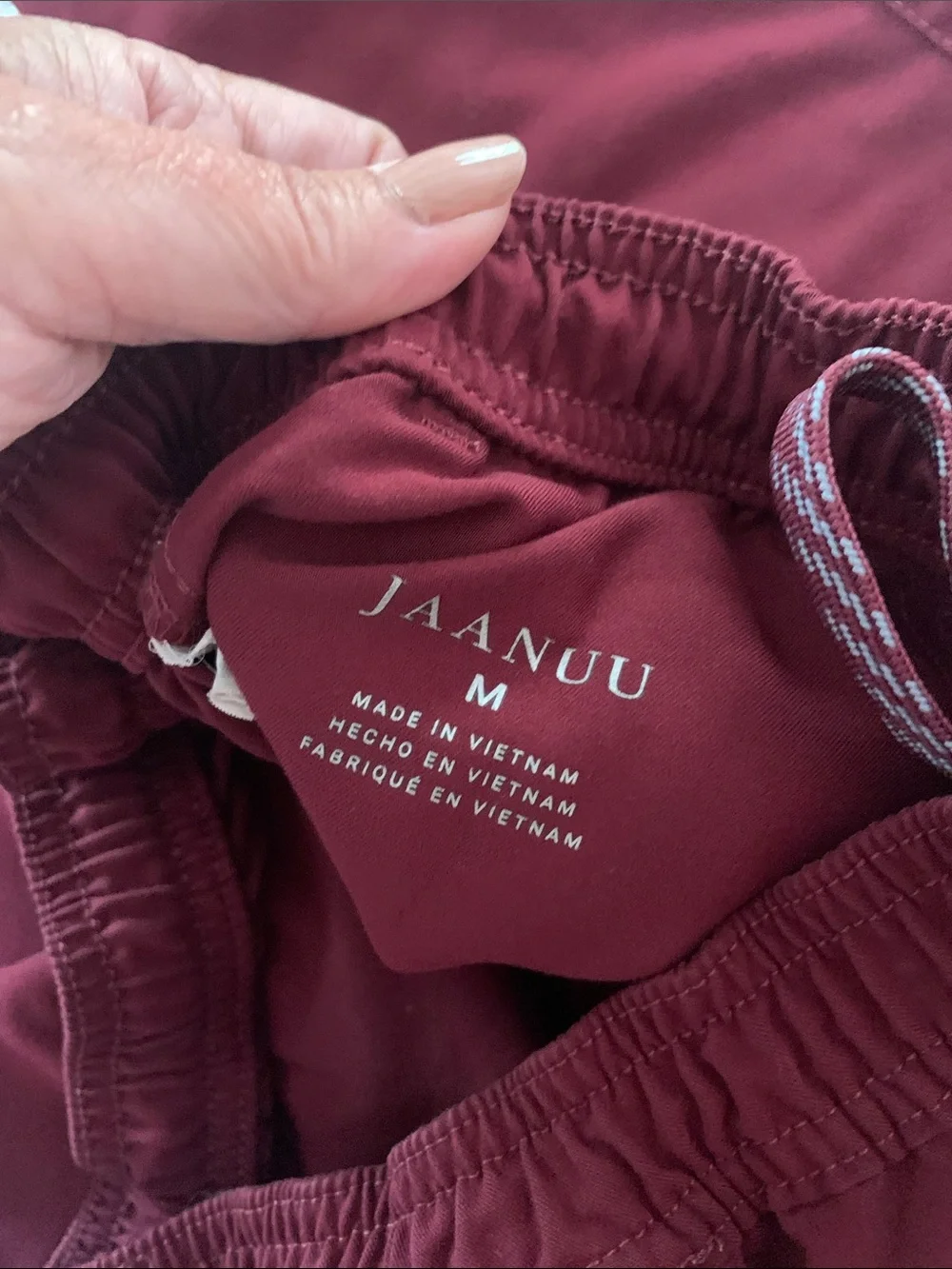 Jaanuu Women's Burgundy Scrub Set - Top & Pants
